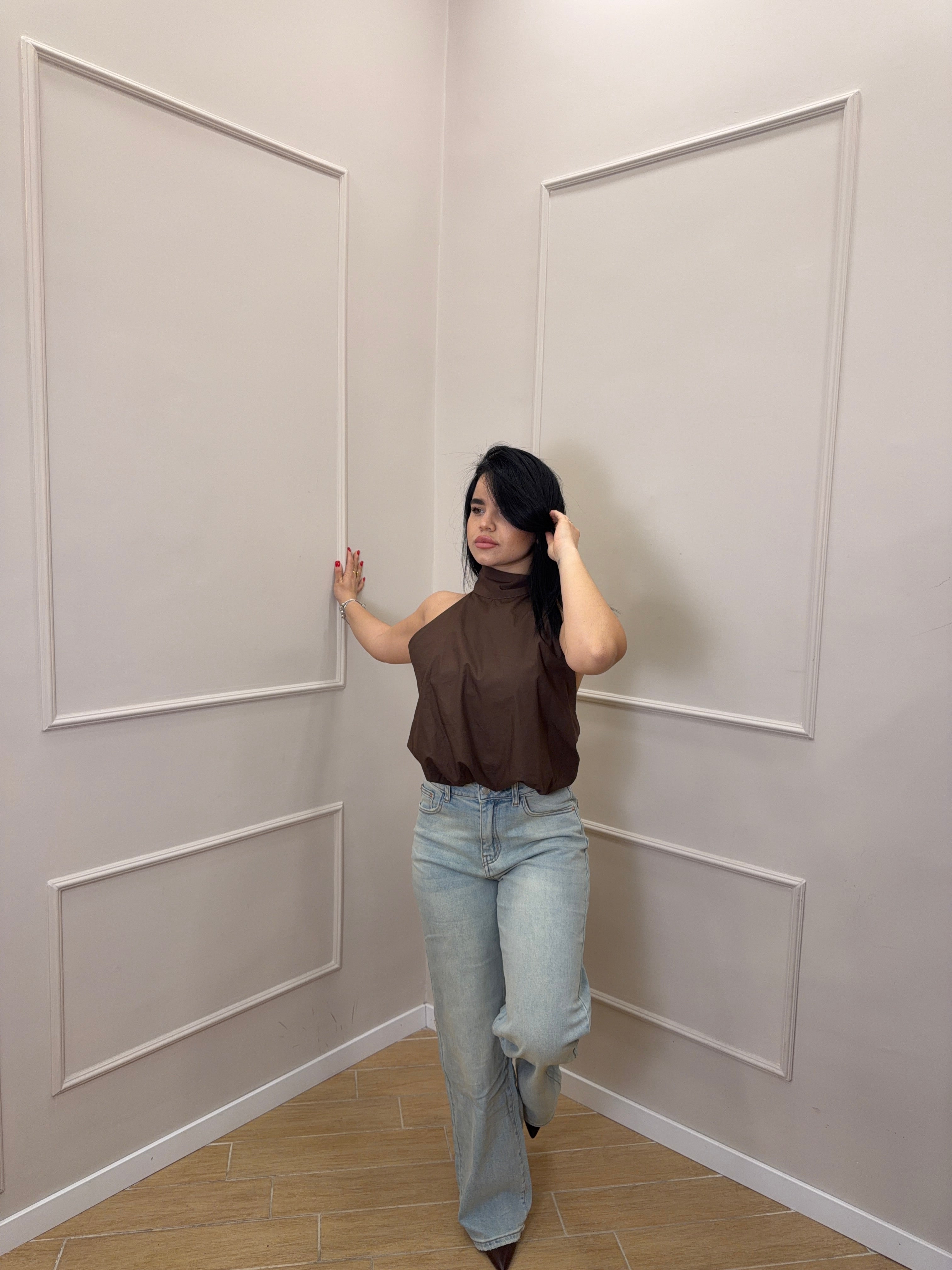 Jeans Denim chiaro palazzo fit