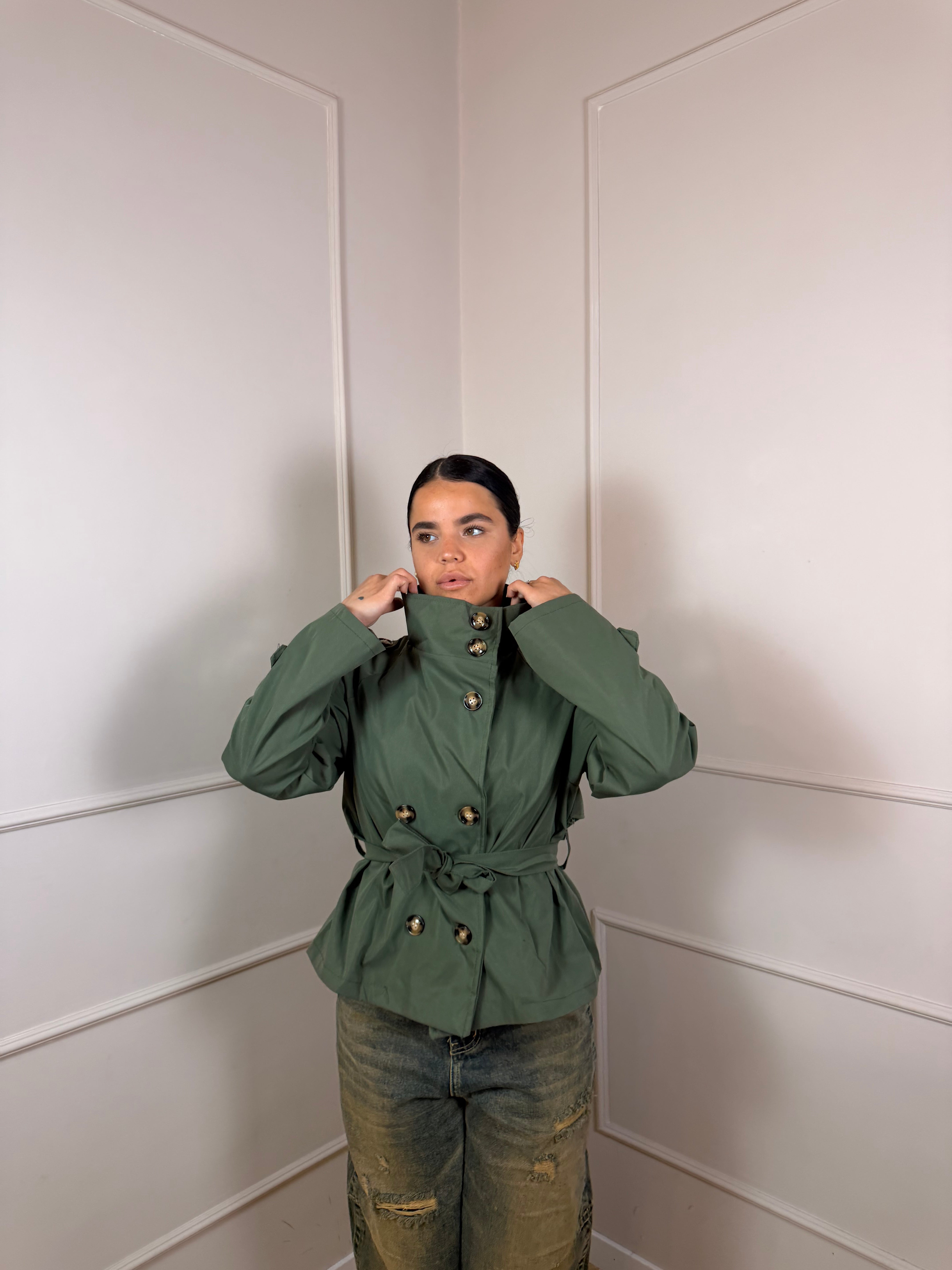 Trench verde militare
