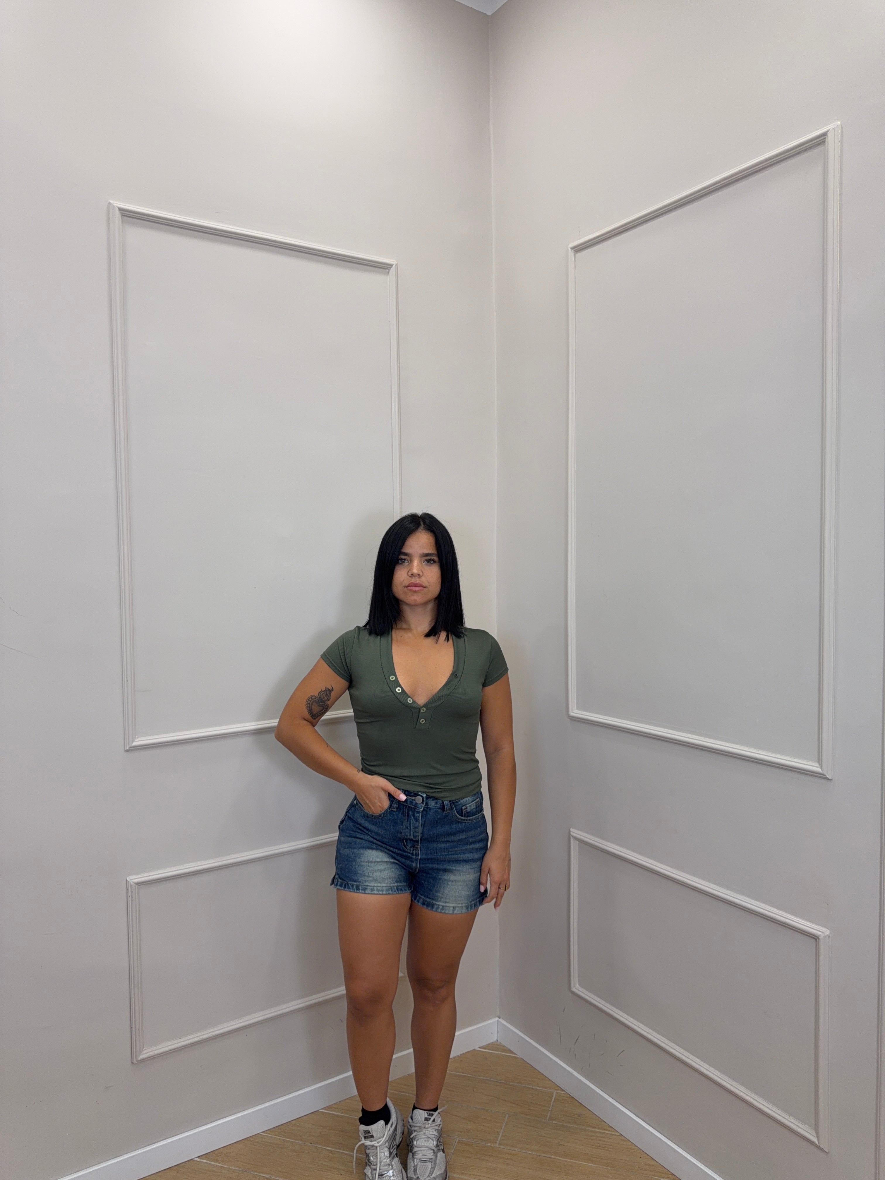 Pantaloncino denim