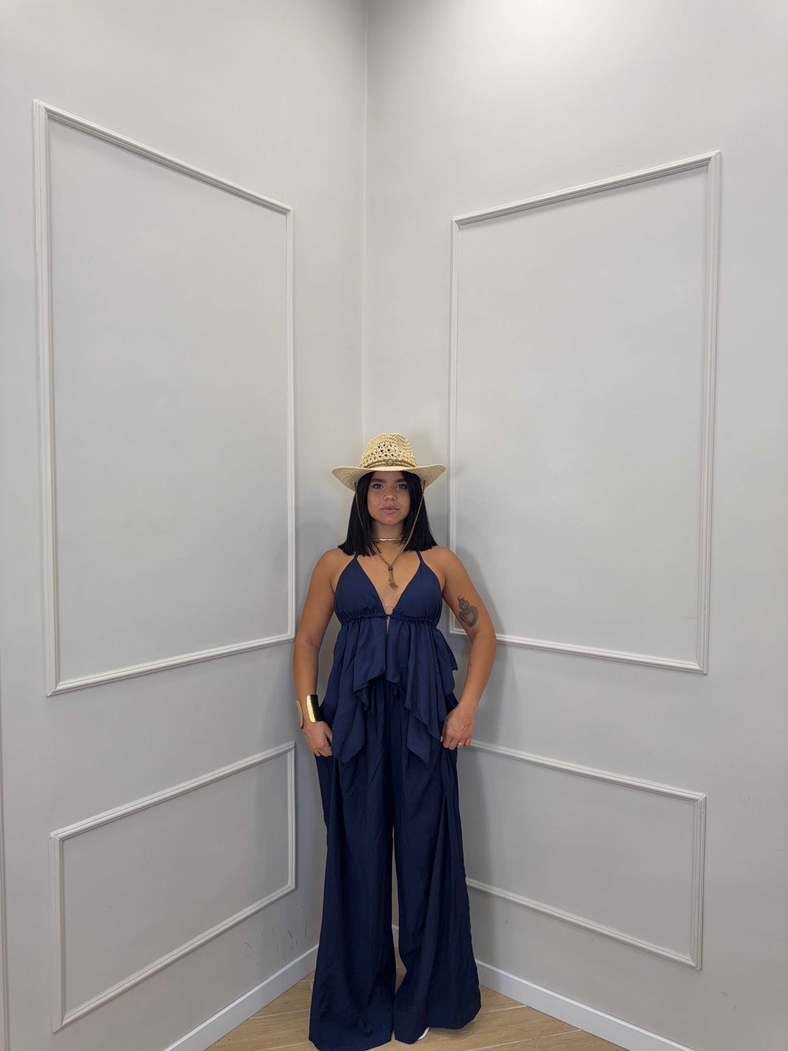 Pantalone simil lino