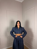 Giacca crop Denim
