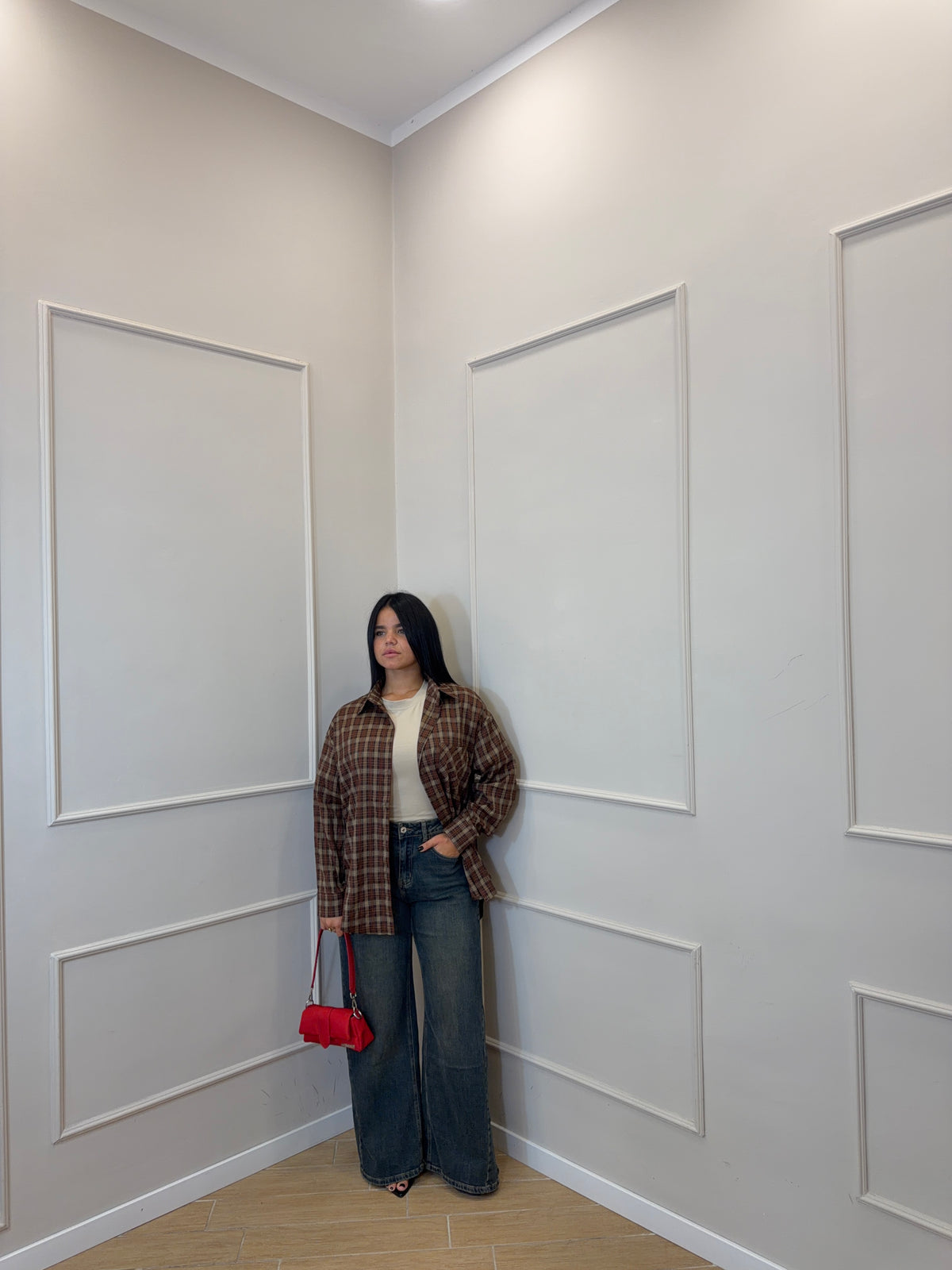 New camicia quadrettini
