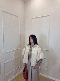 Giacca ecopelle oversize