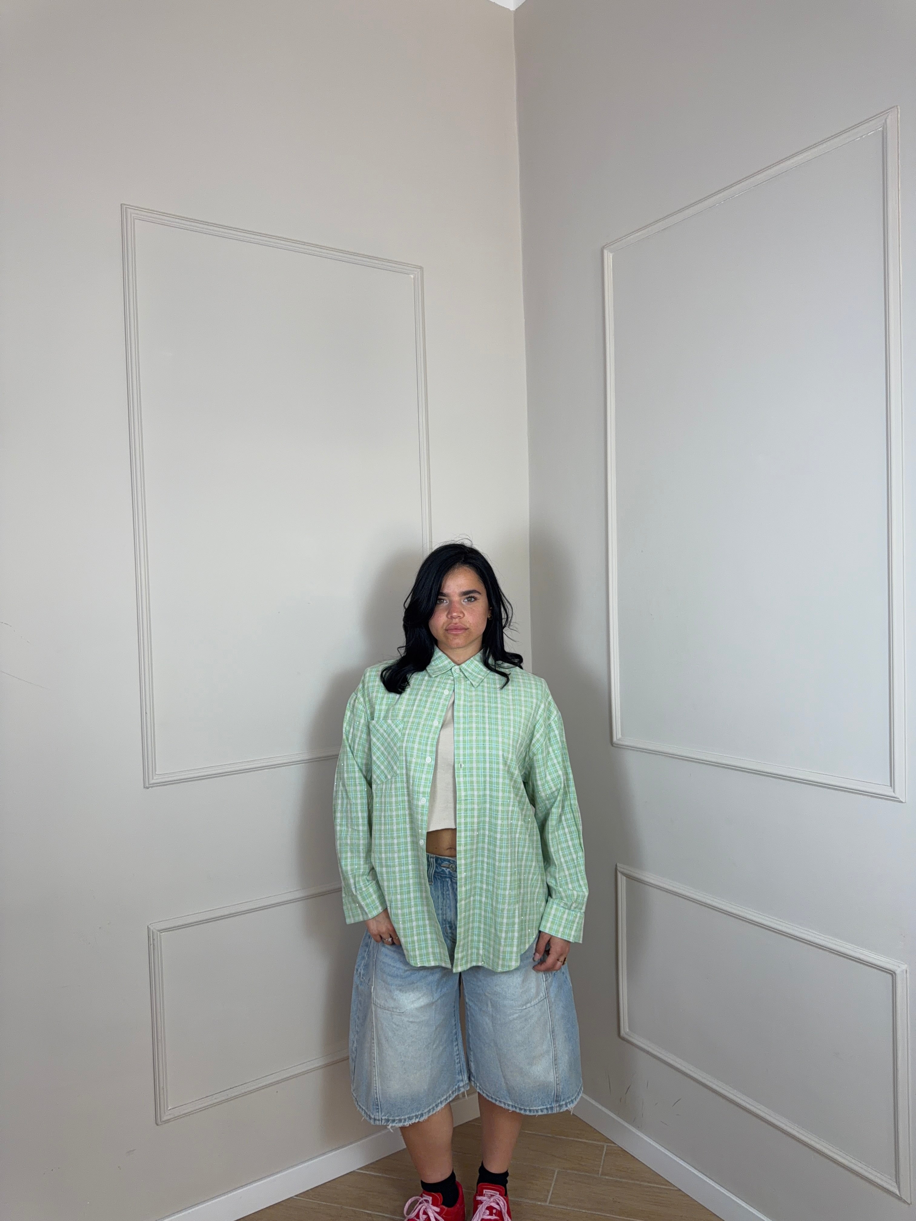 Camicia con brillantini