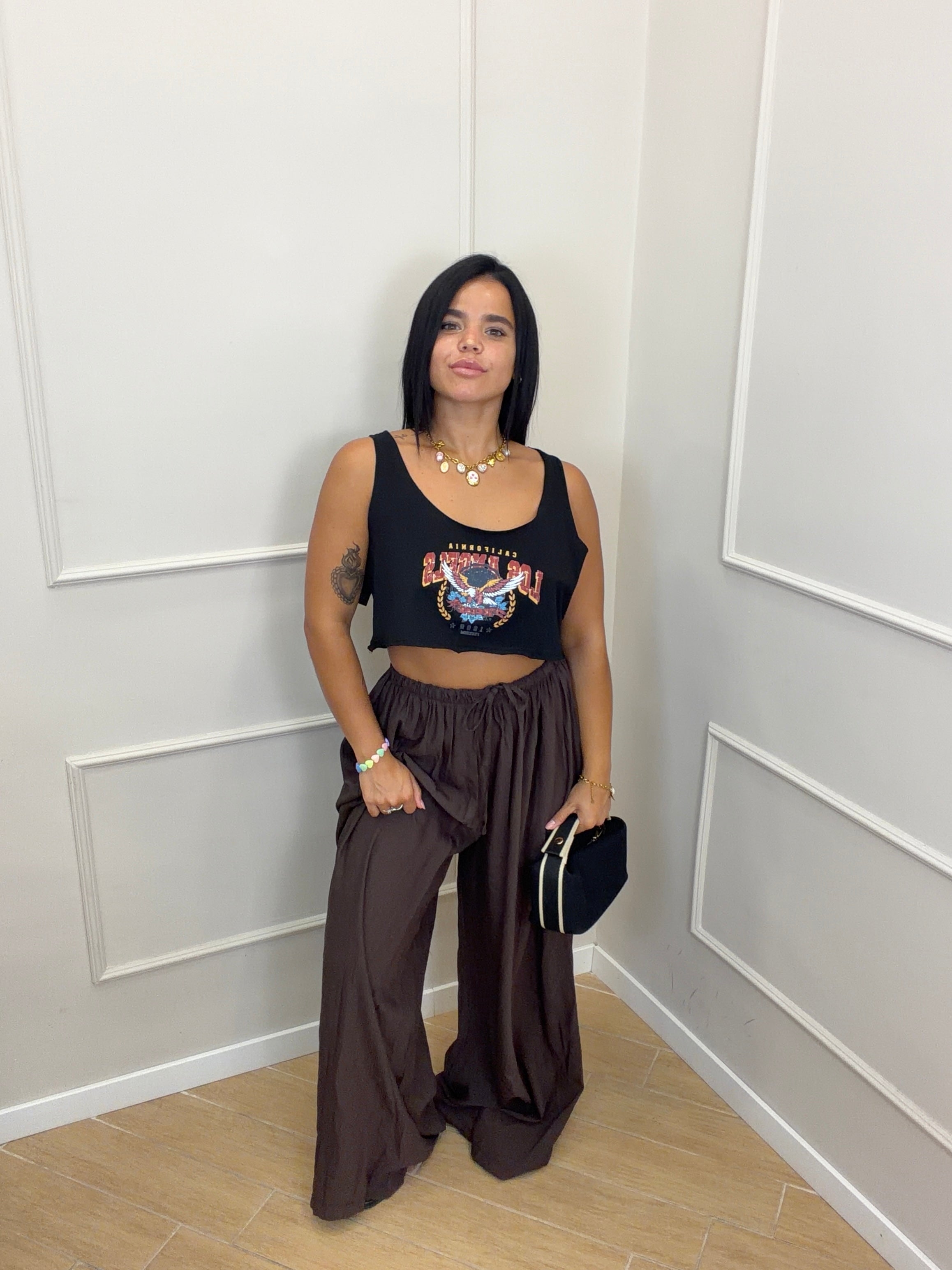 Pantalone simil lino