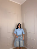 T shirt crop Just West
