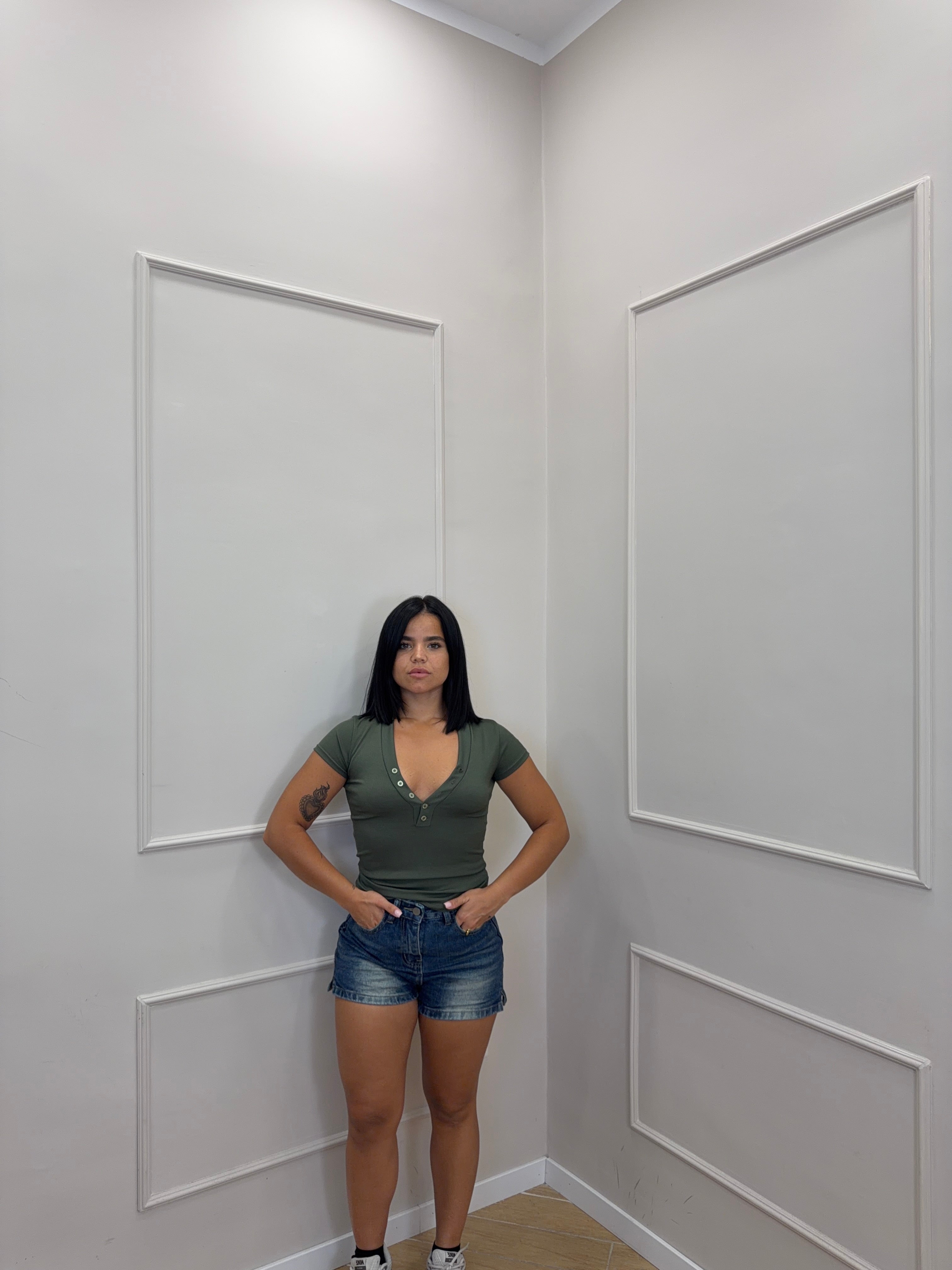 Pantaloncino denim