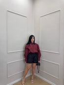Camicia over con spalline Just West