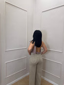 Jeans palazzo Beige