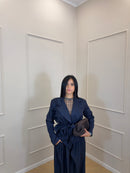Trench in camoscio