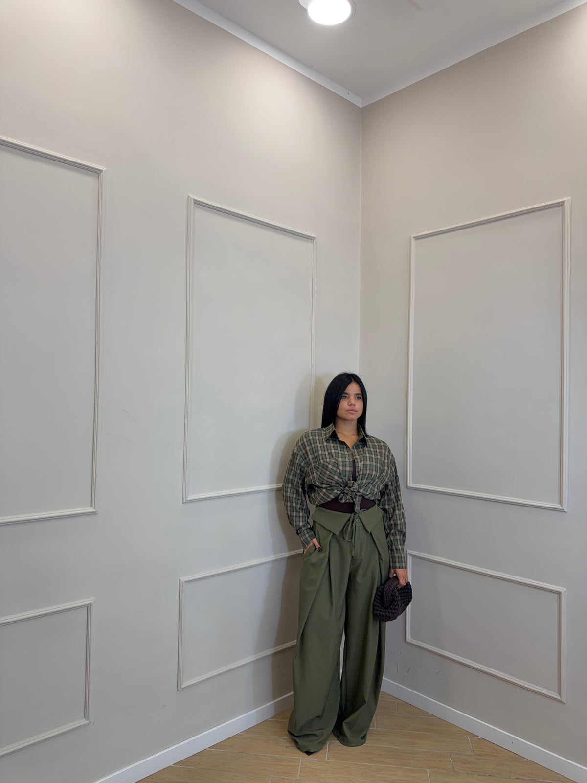 New camicia quadrettini