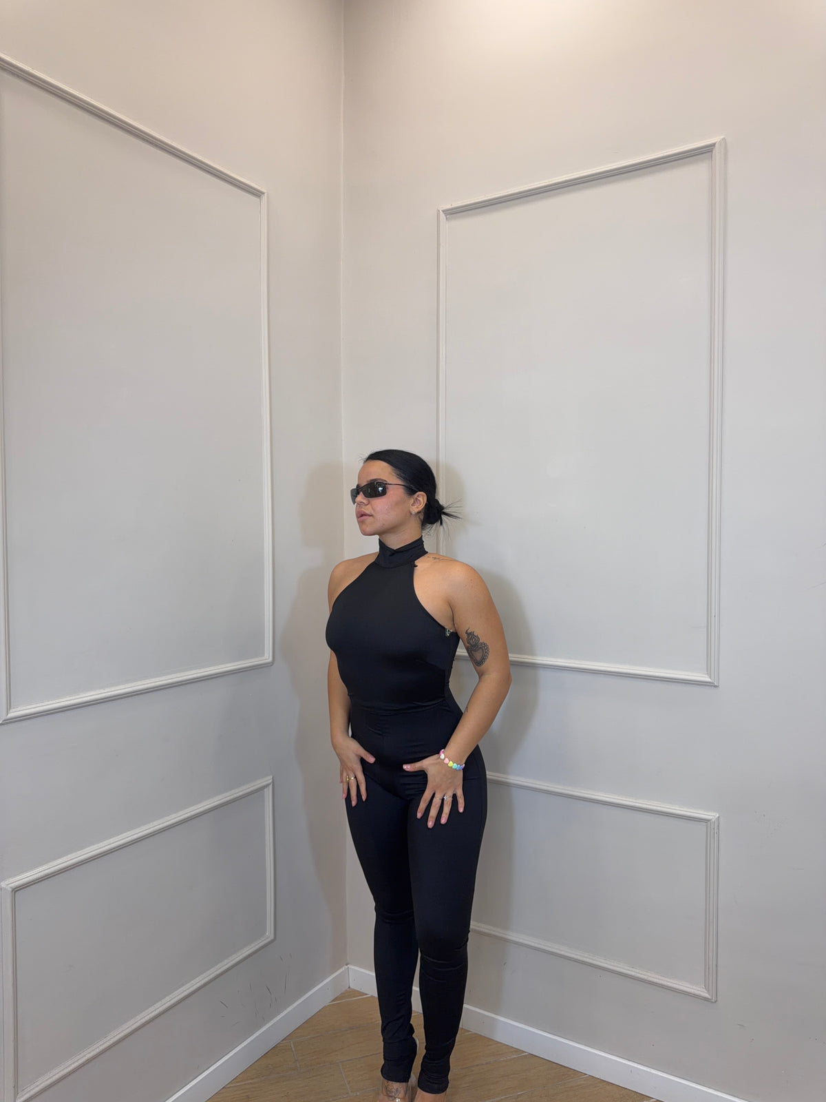 Jumpsuit scollo americano