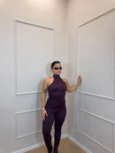 Jumpsuit scollo americano