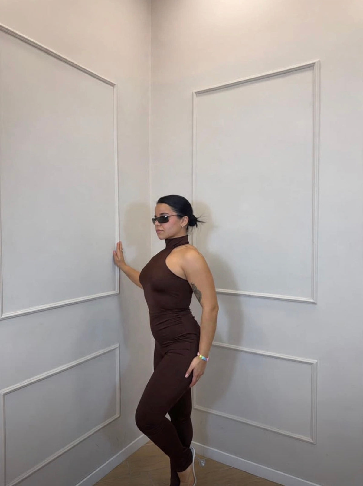 Jumpsuit scollo americano